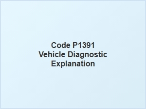 Code P1391 Vehicle Diagnostic Explanation